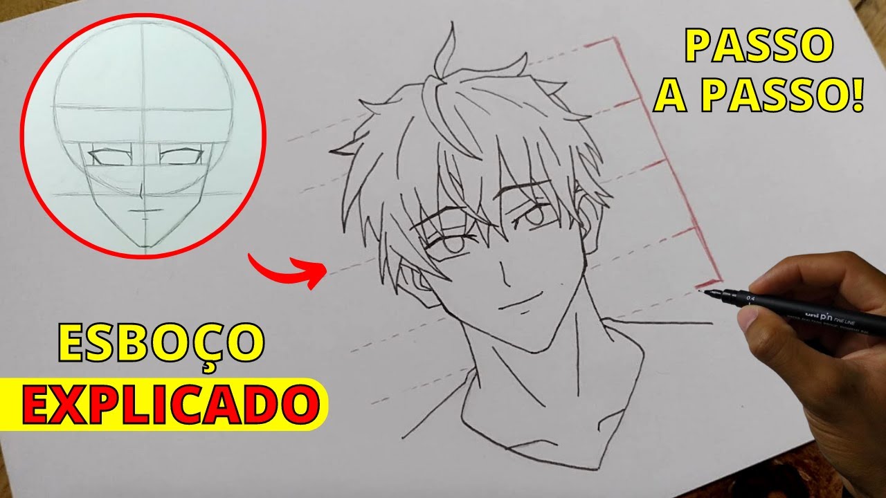 Aprenda a DESENHAR CABELO DE ANIME de uma vez por todas! 